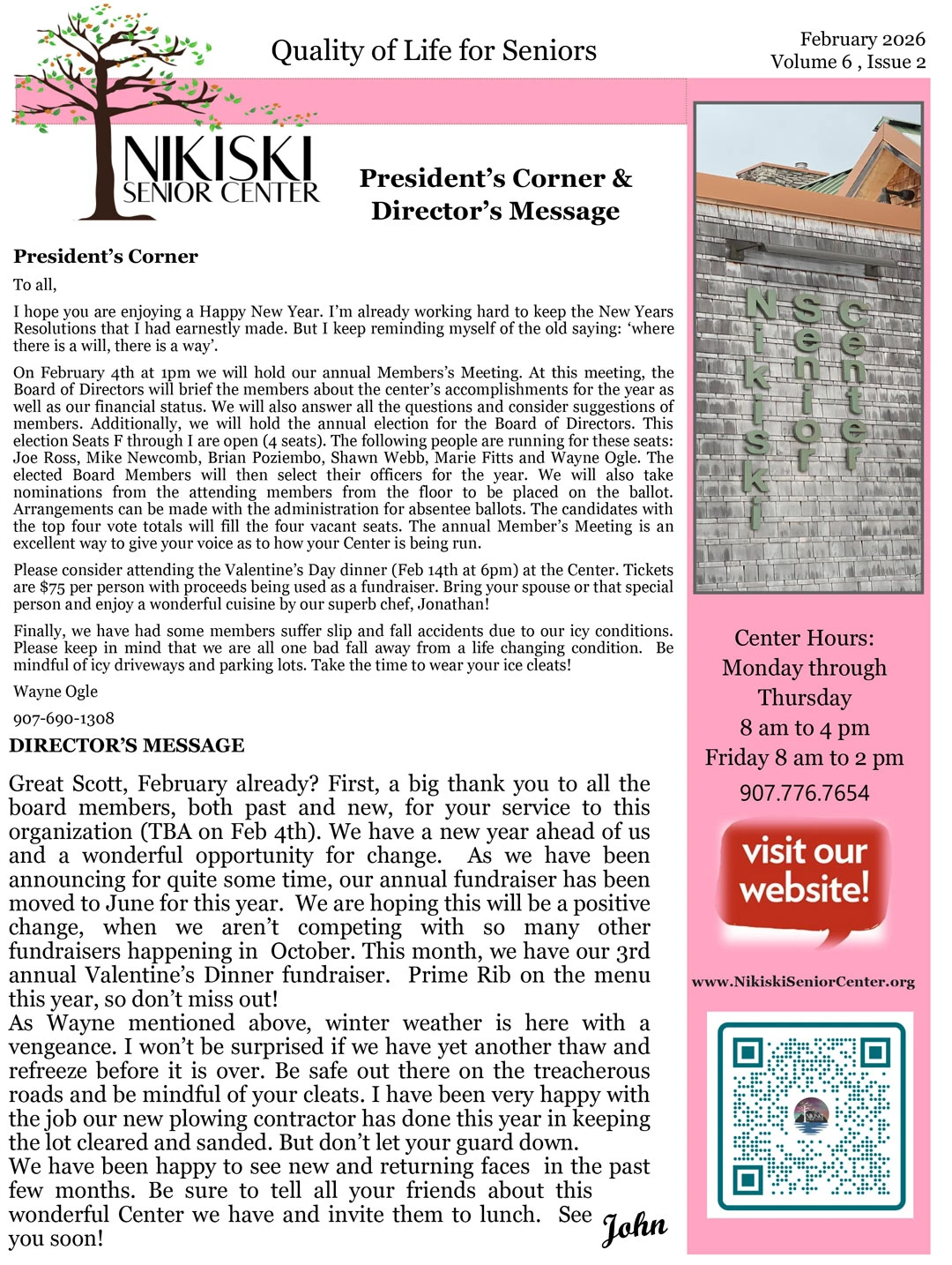 February 2026 Newsletter