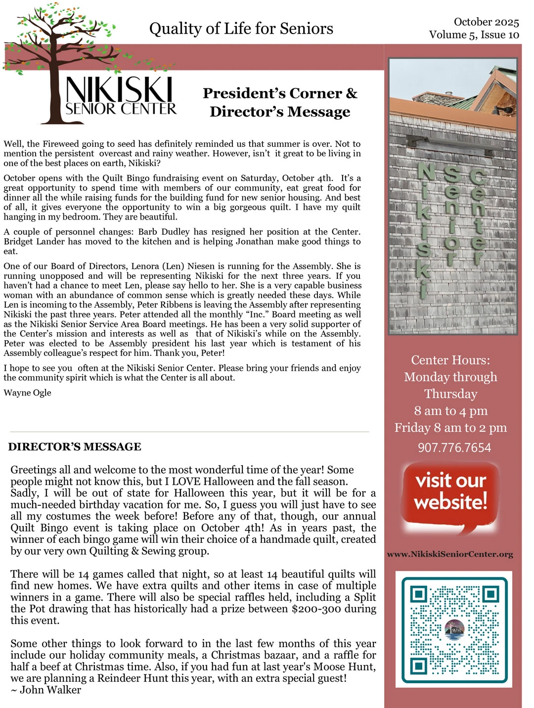 October 2025 Newsletter