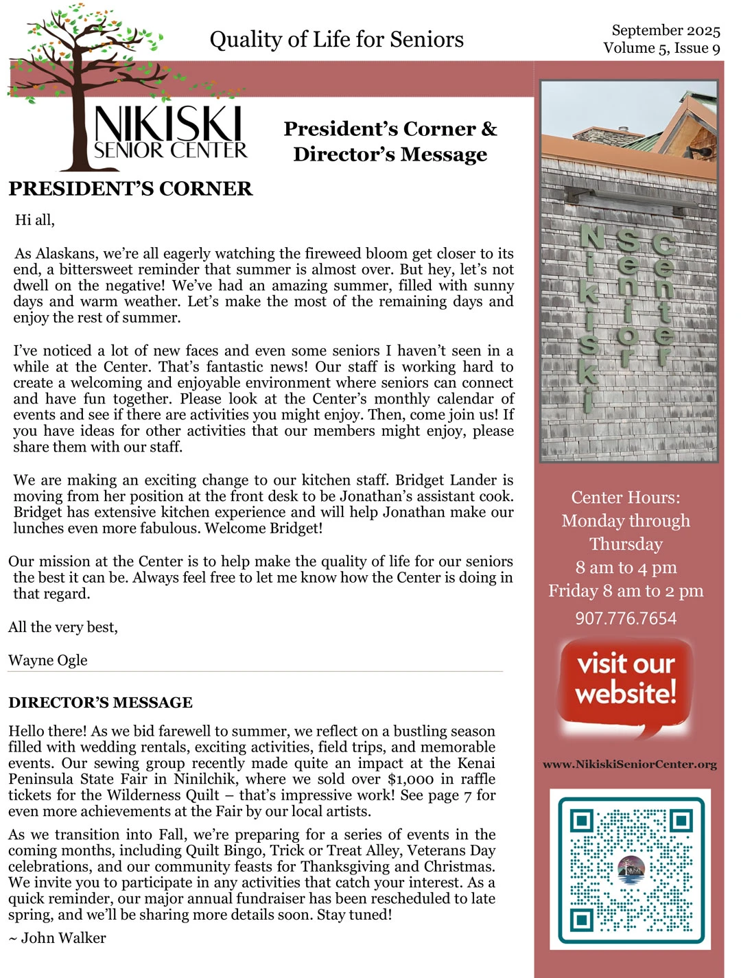 September 2025 Newsletter